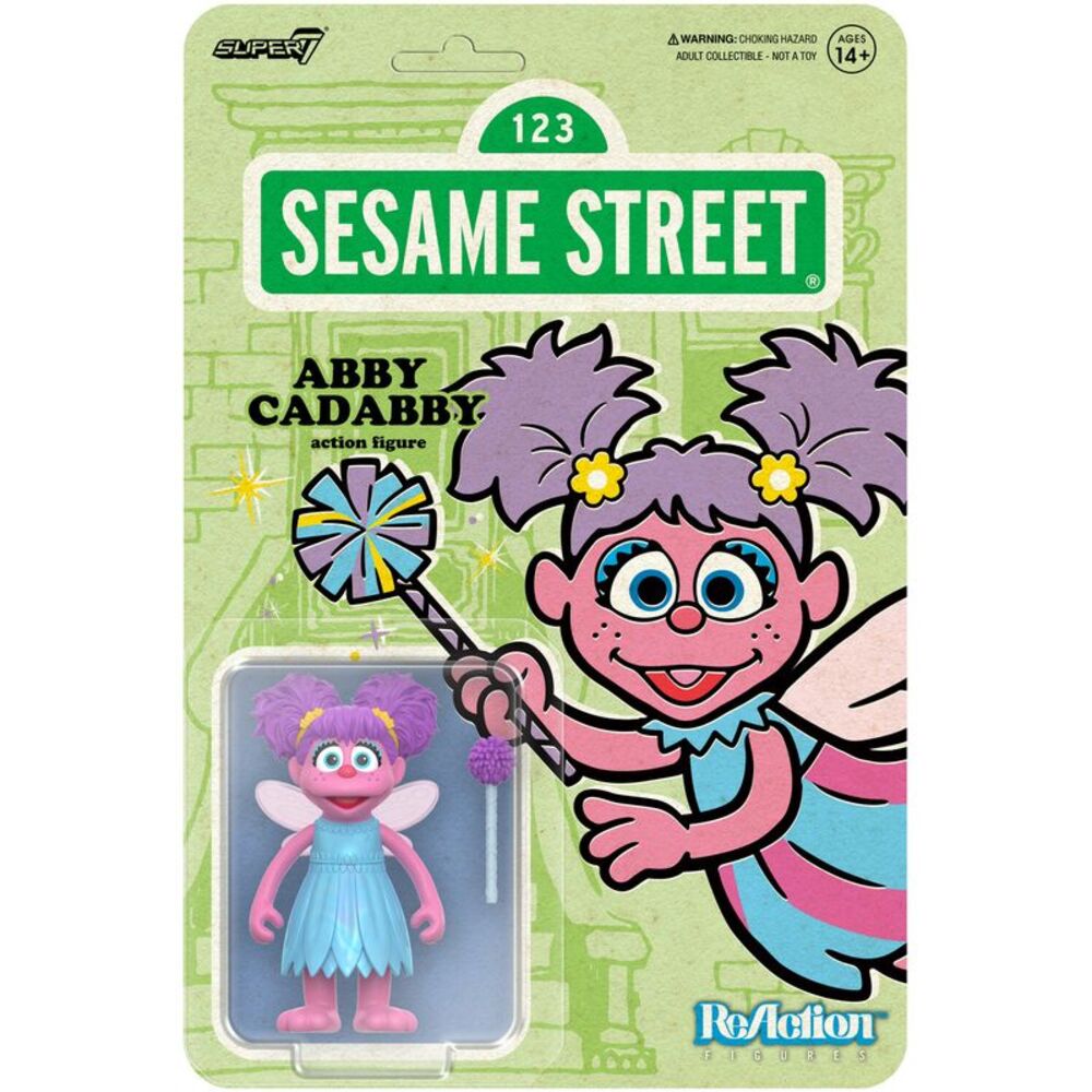 Super7 - Sesame Street - ReAction Figures Wv5 - Abby Cadabby  COLLECTIBLES